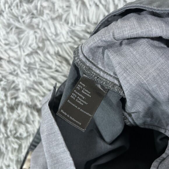 Flint And Tinder Shorts Mens 32 Black Chino Stretch Flat Front Casual Short - Picture 9 of 12